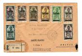 IVORY COAST 1938 Registered Airmail Letter from Grand-Bassam to France. - 37630 - PostalHist