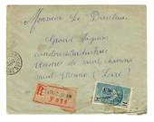IVORY COAST 1937 Registered Letter from Adidjan to France. - 37637 - PostalHist