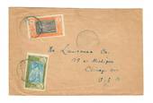 IVORY COAST 1935 Letter from Divo to USA. Abidjan backstamp and square backstamp. - 37650 - PostalHist
