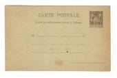 MADAGASCAR 1895 Carte Postale with Overprint SG Type (6) on France 10c Black. Unused. Small stain. - 37661 - PostalHist