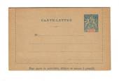 MADAGASCAR 1895 LetterCard 15c Blue. Unused. - 37670 - PostalHist