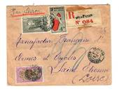 MADAGASCAR 1940 Registered Airmail Letter from Vohemar to USA. - 37699 - PostalHist