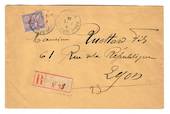 FRENCH MOROCCO 1914 Registered Letter from Rabat to Lyon. - 37716 - PostalHist