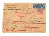 FRENCH MOROCCO 1921 Registered Letter from Casablanca to France. Redirected more than once. - 37726 - PostalHist