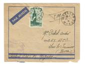 FRENCH MOROCCO 1941 Airmail Letter from Mogadoa to France. Marseille Gare receving stamp. Appears to have a censor cachet. - 377