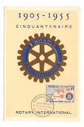 FRENCH MOROCCO 1955 Maxim card Rotary. - 37763 - PostalHist