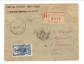 MARTINIQUE 1927 Registered Letter from Fort de France to Loire France. - 37777 - PostalHist