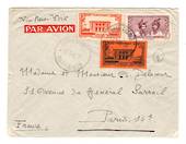 MARTINIQUE 1938 Airmail Letter from Fort de France via New York to France. - 37781 - PostalHist