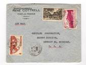 MARTINIQUE 194? Airmail Letter from Fort de France to USA. The year slug is deliberately blacked out. - 37802 - PostalHist