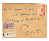 MARTINIQUE 1945 Registered Letter from Terres Sainville to USA. - 37804 - PostalHist