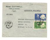 MARTINIQUE 1940 Airmail Letter from Fort de France to Detroit. - 37811 - PostalHist