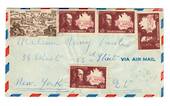 MARTINIQUE 1946 Airmail Letter from Fort de France to New York. - 37816 - PostalHist