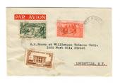 MARTINIQUE 1937 Airmail Letter from Fort de France to Louisville Kentucky. - 37830 - PostalHist