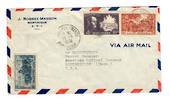 MARTINIQUE 1949 Airmail Letter from Fort de France to USA. - 37831 - PostalHist