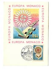 MONACO 1964 Europa.  Maxim card. Special Postmark. - 37840 - PostalHist