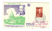 MONACO 1956 Fipex International Stamp Exhibition. Eisenhower on first day cover. - 37848 - FDC