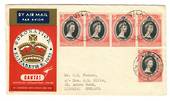 NEW HEBRIDES 1953 1953 Qantas Coronation Flight Cover from Coronation Day Flight. Cover to England. - 37886 - PostalHist
