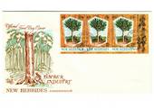 NEW HEBRIDES 1969 Timber Industry on first day cover. - 37888 - FDC