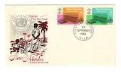 NEW HEBRIDES 1966 Inauguration of the WHO Headquarters Geneva. Set of 2 on first day cover. - 37896 - FDC