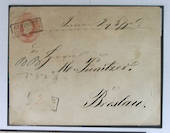 PRUSSIA 1853 Postal Stationery from Gleiwitz to Breslau in Silesia. - 37951 - PostalHist