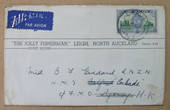 NEW ZEALAND 1946 Cover from the Jolly Fisherman Guest House Leigh North Auckland. Addressed to HMS Belfast and redirected to HMS