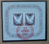 SWITZERLAND 1945 Centenary of the First Basel Cantonal Postage Stamps. Miniature sheet. - 37973 - VFU
