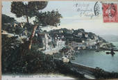 FRANCE 1907 Coloured postcard of Marseille. Franked with 10c Deep Red Sower. SG 334. - 37983 - PostalHist