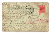 NEW ZEALAND Postmark Napier PETANE H B. H Class cancel on postcard. Complete strike. - 37987 - Postmark