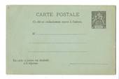 OBOCK 1892 Carte Postale Response 10c Black. Unused. - 38151 - PostalHist