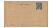 OBOCK 1892 Carte-Lettre 15c Blue. Unused. - 38153 - PostalHist