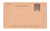 OBOCK 1892 Carte-Lettre 25c Black. Unused. - 38157 - PostalHist