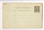 REUNION 1892 Carte Postale 10c Black. . Unused. Toning. - 38163 - PostalHist