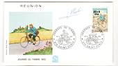 REUNION 1972 Stamp Day on first day cover. Cycling. - 38168 - FDC