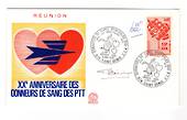 REUNION 1972 Blood Donors on first day cover. - 38171 - FDC