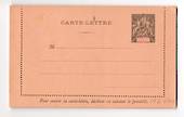 SENEGAL 1895 Carte-Lettre 25c Black. Unused. - 38185 - PostalHist