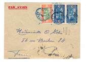 SENEGAL 1936 Airmail Letter from Dakar to Paris. Very untidy. - 38196 - PostalHist