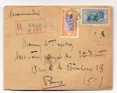SENEGAL 1923 Registered Letter from Dakar to Paris. Fold. - 38199 - PostalHist
