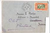 SENEGAL 1931 Airmail Letter from Croiseur Primaogie to Maroc. Readdressed to Bordeaux. Obvious cut otherwise it would be a lovel