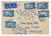 SENEGAL 1935 Airmail Letter from Dakar Avion to England. Readdressed. - 38207 - PostalHist