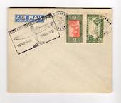 SENEGAL 1937 Airmail Letter from Ziguinchor.  Carried on French West Africa First Flight March 1937. Cachet Cote Occidentale Afr