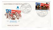 ST PIERRE et MIQUELON 1976 Bicentenary of the American Revolution on first day cover. - 38230 - FDC