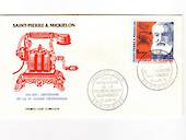 ST PIERRE et MIQUELON 1976 Centenary of the Telephone on first day cover. - 38236 - FDC