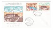 ST PIERRE et MIQUELON 1973 St Pierre Cultural Centre. Set of 2 on first day cover. - 38242 - PostalHist