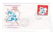 ST PIERRE et MIQUELON 1975 Olympics  on first day cover. - 38247 - FDC