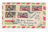 FRENCH SOMALI COAST 1954 Airmail Letter from Djibouti to USA. - 38263 - PostalHist