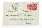 FRENCH SOMALI COAST 1916 Letter to Paris. Wax seal. - 38266 - PostalHist