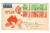 AUSTRALIA 1953 Food Production. Set of 6 on illustrated first day cover. - 38285 - FDC