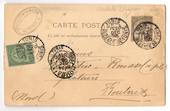 TUNISIA 1888 Carte Postale 5c Black. Commercially used in 1898 from Tunis to France. - 38312 - PostalHist