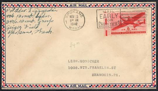 USA 1942 Letter from Serviceman to Pennsylvania. - 38440 - PostalHist