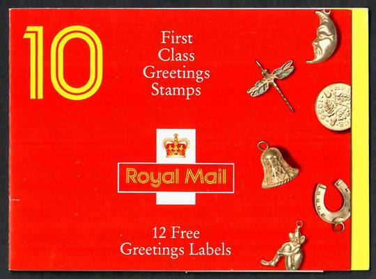 GREAT BRITAIN 1991 Booklet of 10 First Class Greetings stamps. Initially sold at £2.20 then raised to £2.40. - 389011 - Bookle
